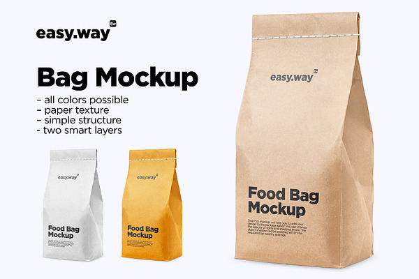 Food Bag PSD Mockup | Free Mockups