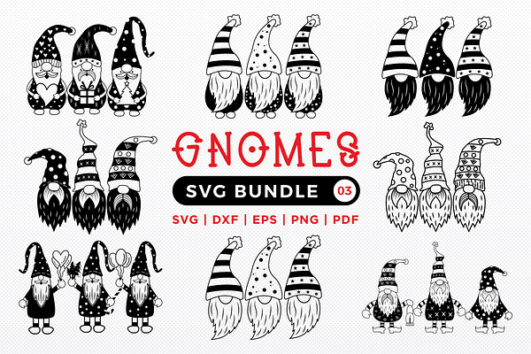 Download Free Gnomes Svg Bundle Vol3 Svg Png Dxf Eps