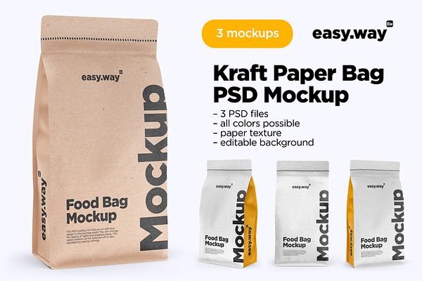 Download Paper Coffee Bag Mockup Creative Photoshop Templates Creative Market