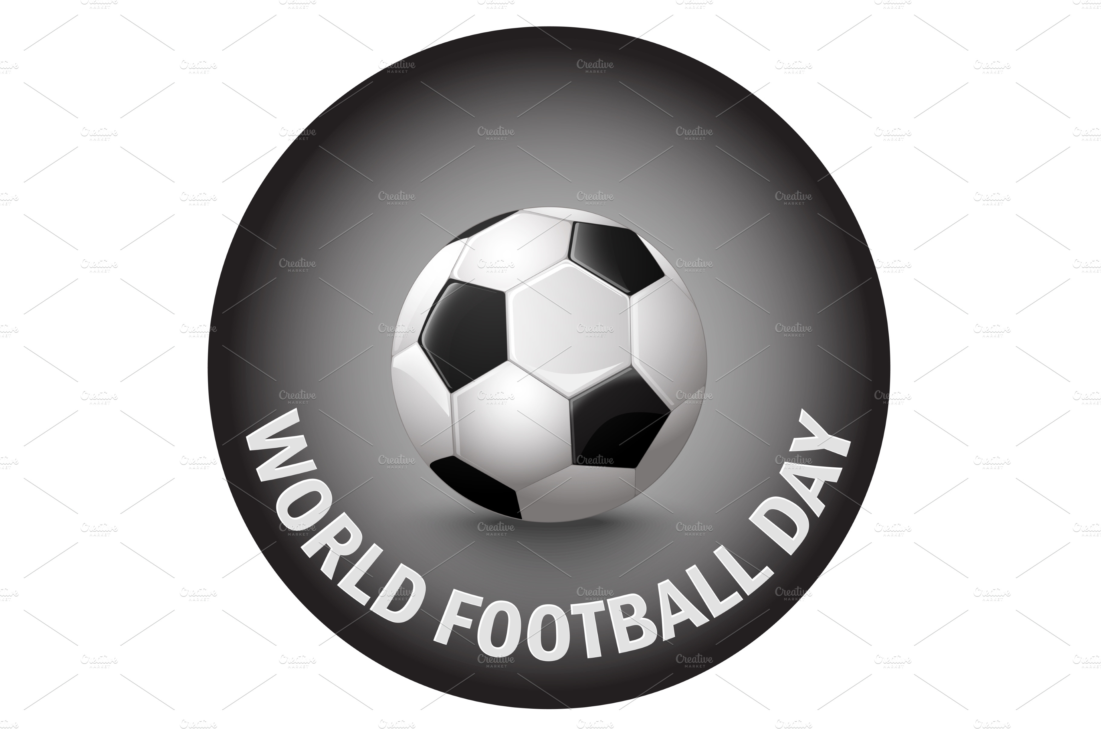 World Football Day with Soccer ball Vector Graphics Creative Market