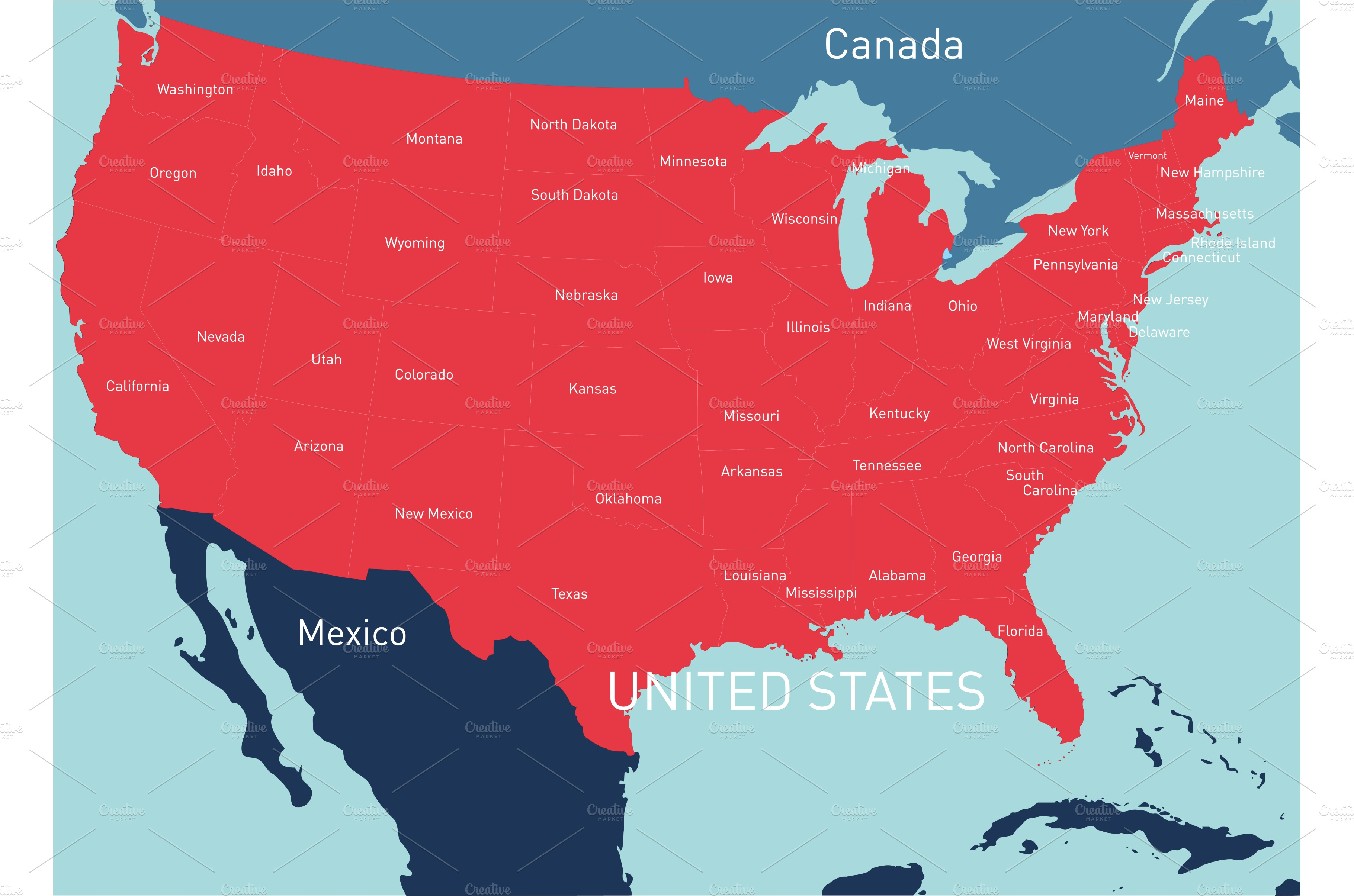 usa-vector-color-map-illustrations-creative-market