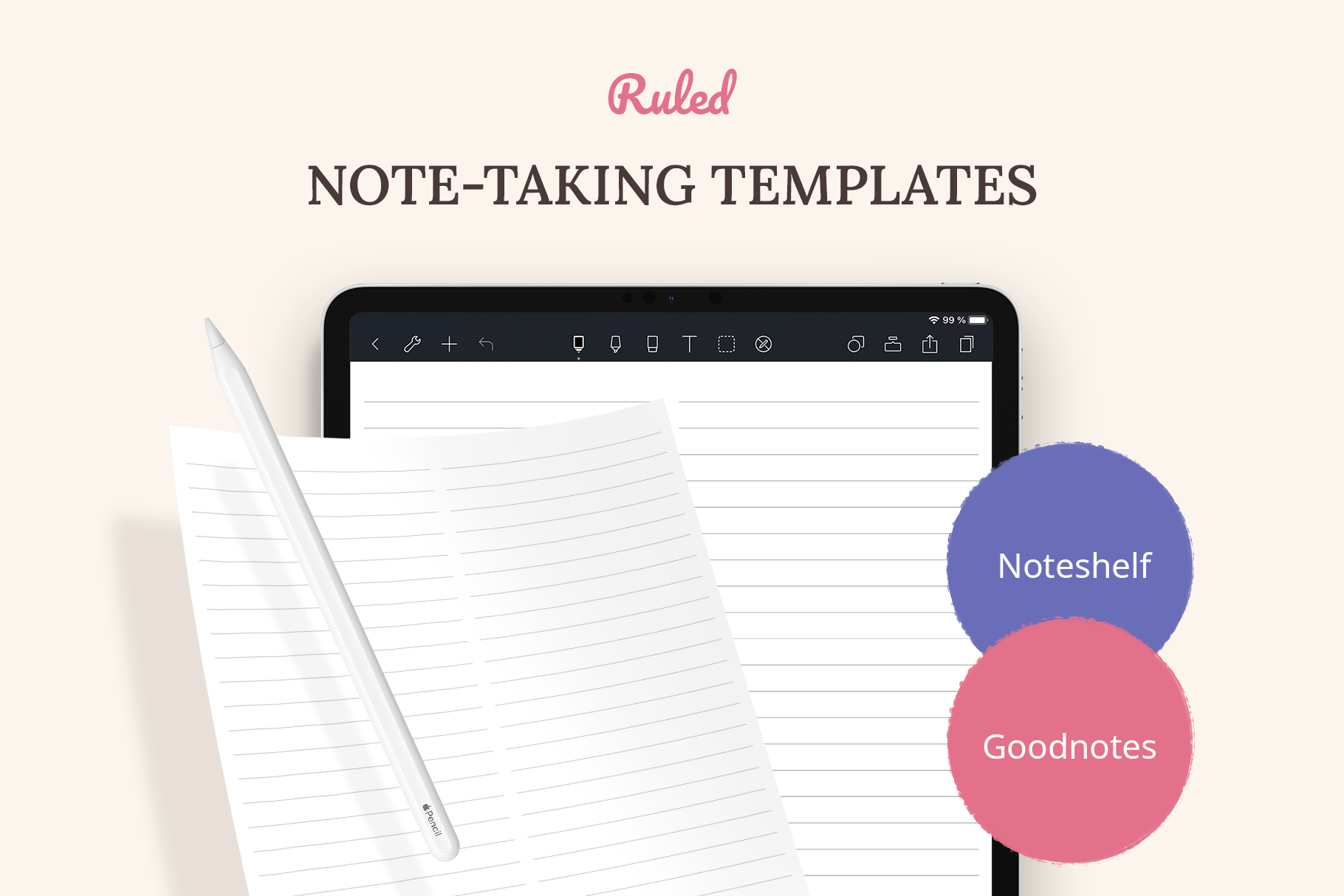 Noteshelf, Note-taking app