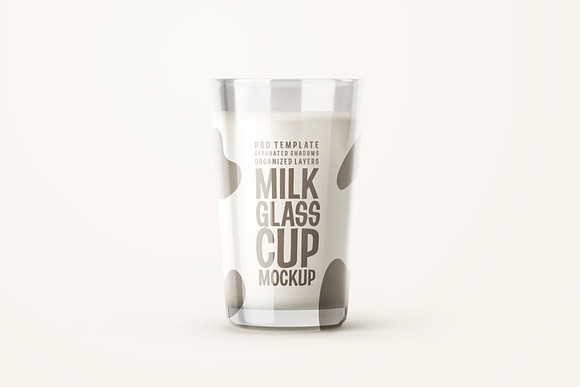 Download Fresh Milk Glass Bottle Mockup Set Creative Photoshop Templates Creative Market