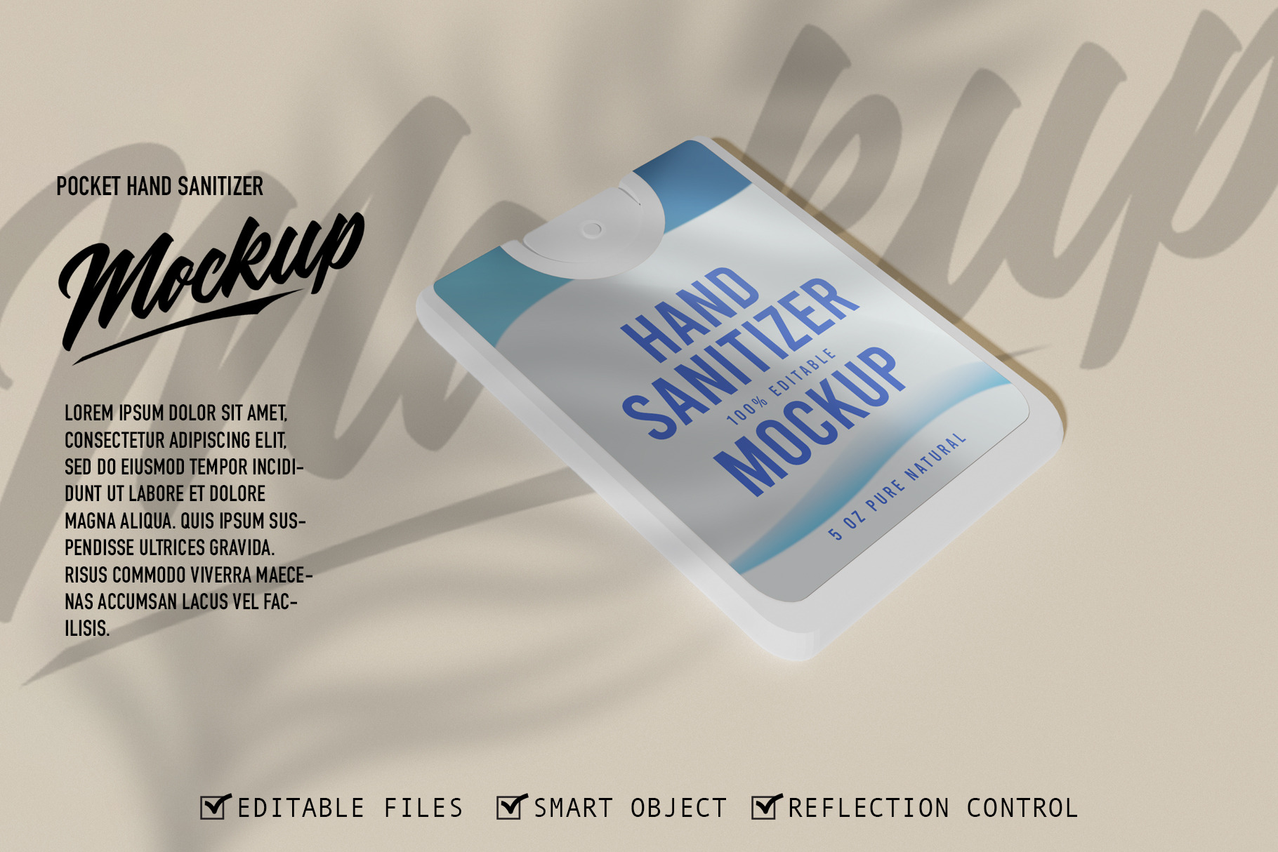 Download Pocket Hand Sanitizer Mockup Creative Photoshop Templates Creative Market