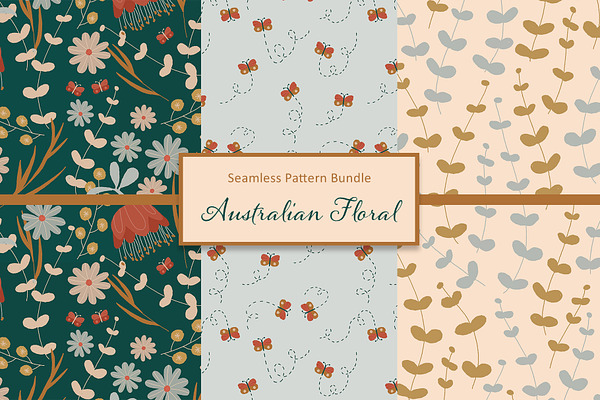 Download Australian Floral Pattern Bundle Pre Designed Photoshop Graphics Creative Market