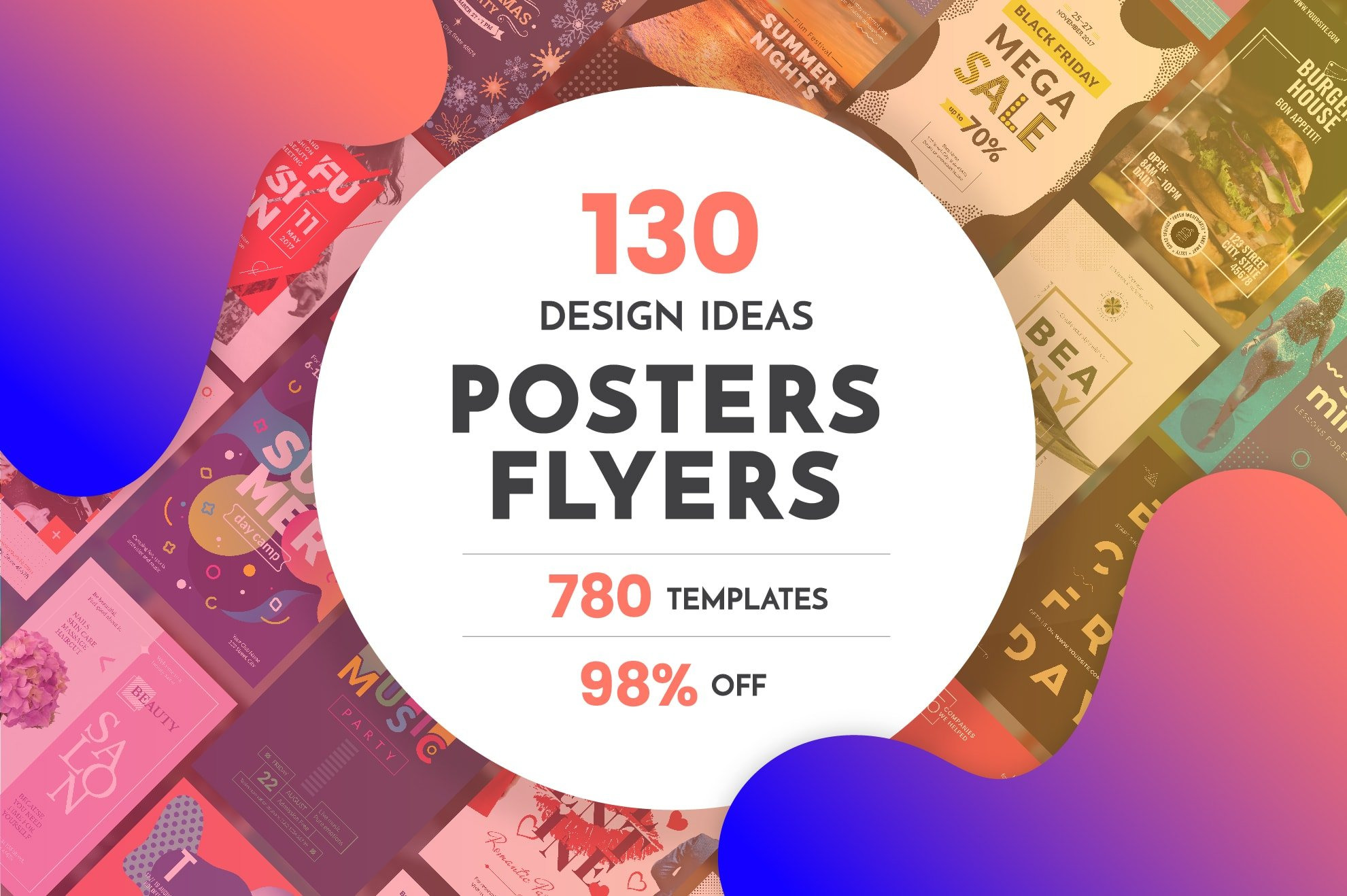 Flyer & Poster Template Bundle Sale | Flyer Templates ~ Creative Market