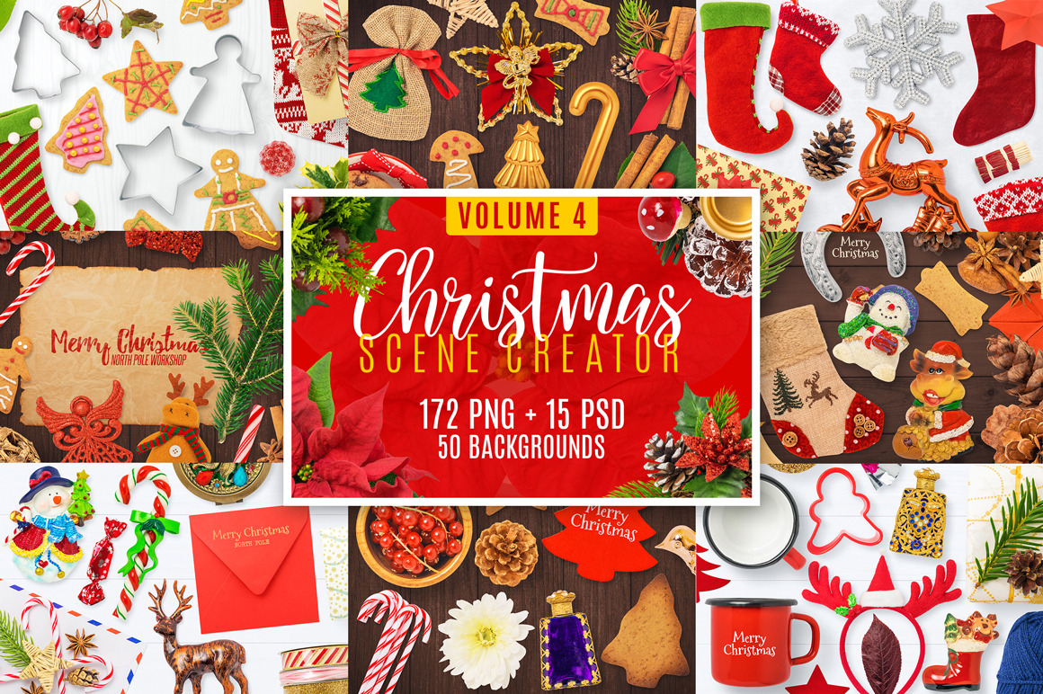 Christmas Scene Creator Volume 4 | Graphic Objects ~ Creative Market