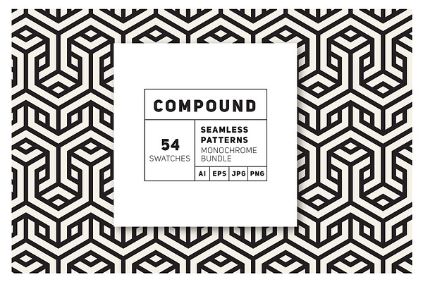 Download Compound Seamless Patterns Bundle Pre Designed Photoshop Graphics Creative Market