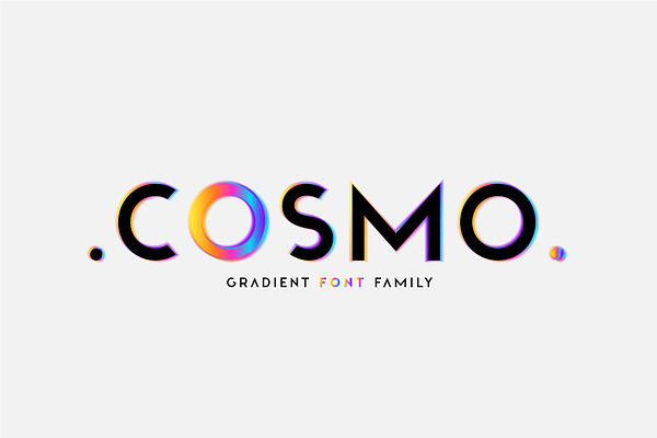 Download Cosmo Otf Svg Hologram Family Stunning Symbol Fonts Creative Market