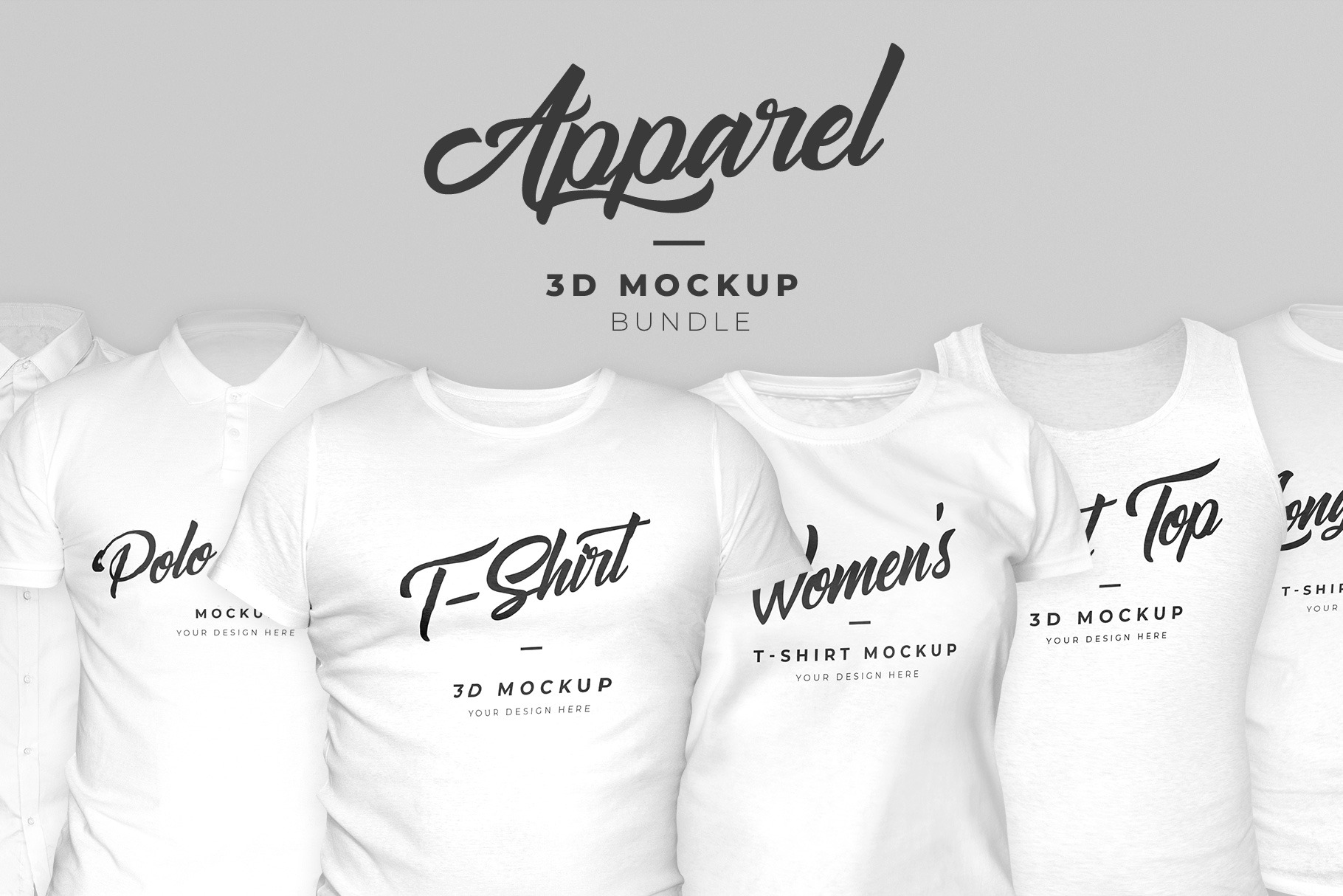 3d Apparel Mockup Bundle Creative Photoshop Templates Creative Market