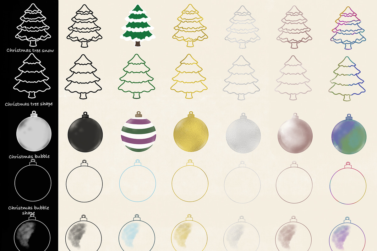 Procreate Stamps, Christmas Brush Unique Procreate Brushes Creative