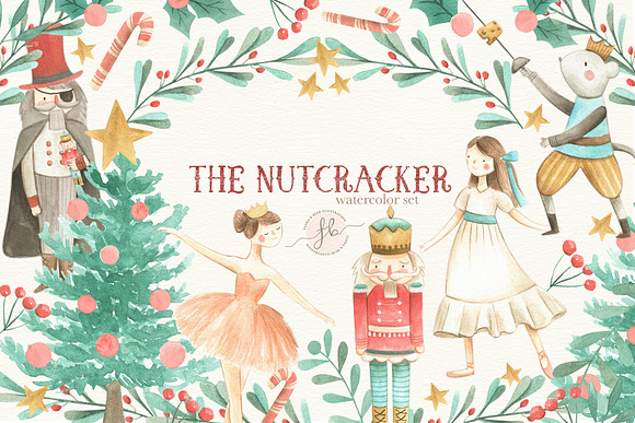 Nutcracker Christmas graphic Design Water Bottle by carmenjc