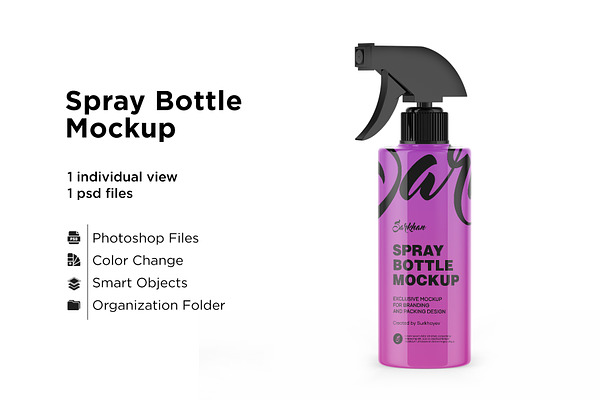 Download Trigger Spray Bottle Mockup | Creative Photoshop Templates ...