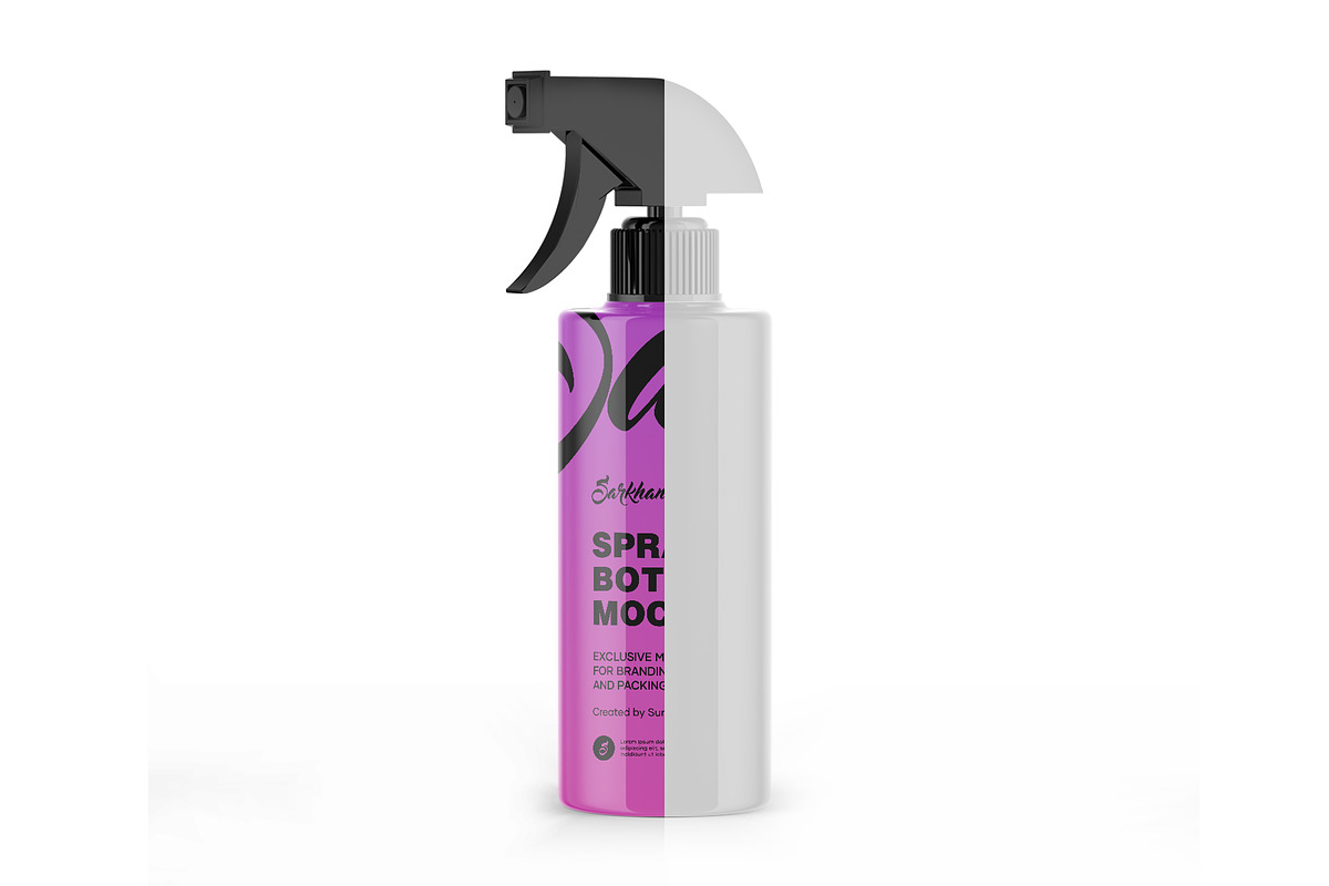 Download Trigger Spray Bottle Mockup | Creative Photoshop Templates ~ Creative Market