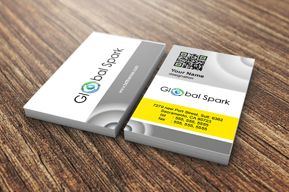 Global Spark Visiting Card Creative Illustrator Templates Creative Market