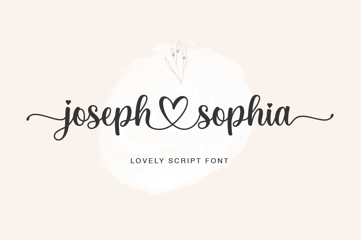 Joseph Sophia Script | Stunning Script Fonts ~ Creative Market