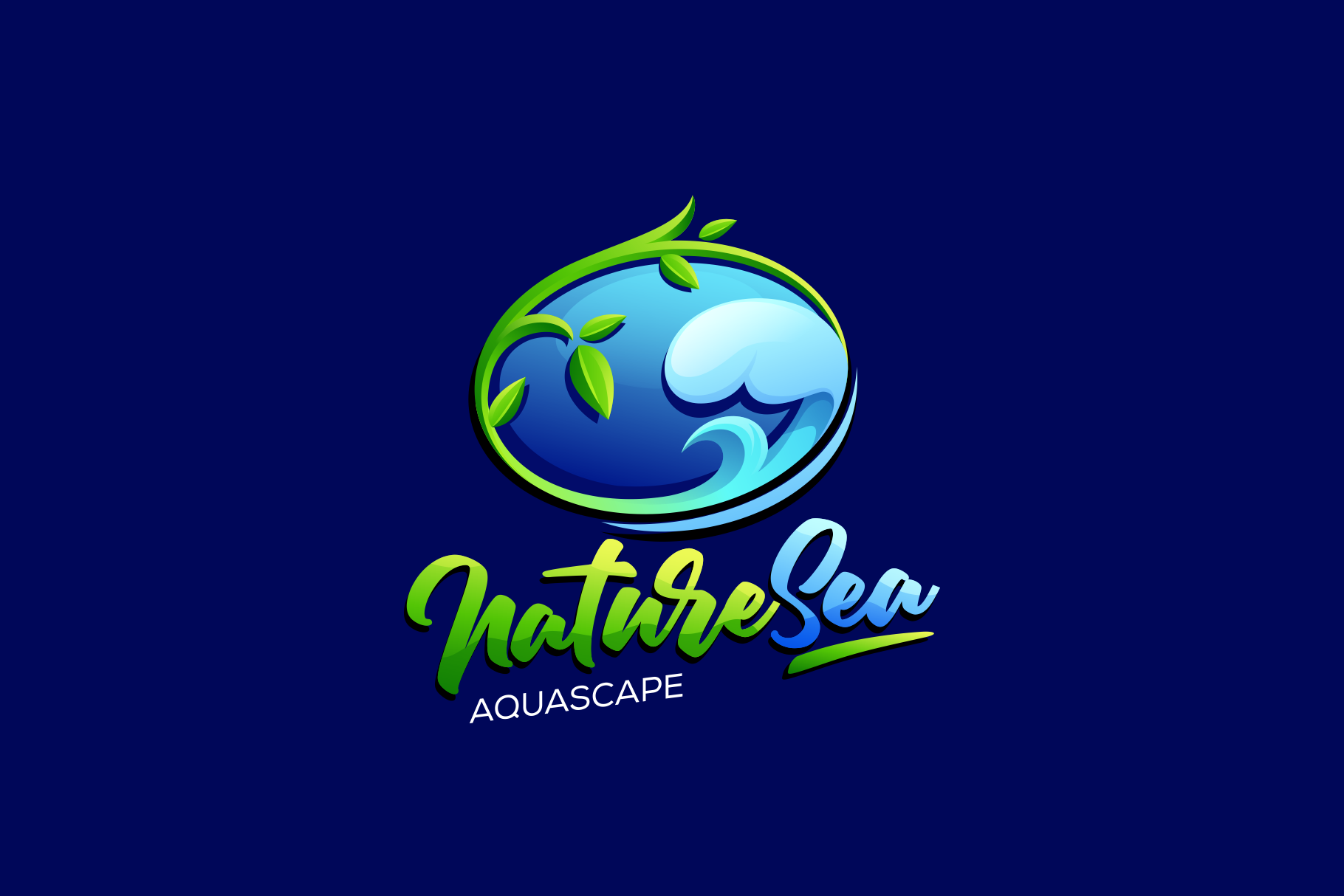 Nature Sea Logo Creative Illustrator Templates Creative Market