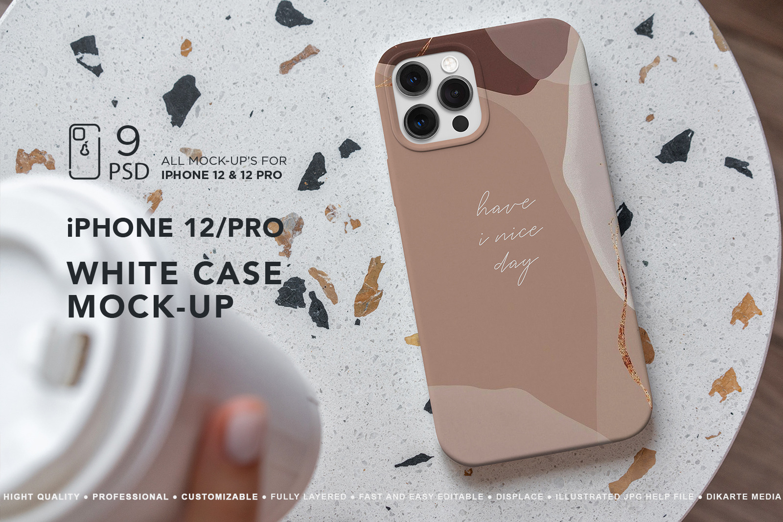 Download Iphone 12 Pro White Case Mock Up S Creative Market