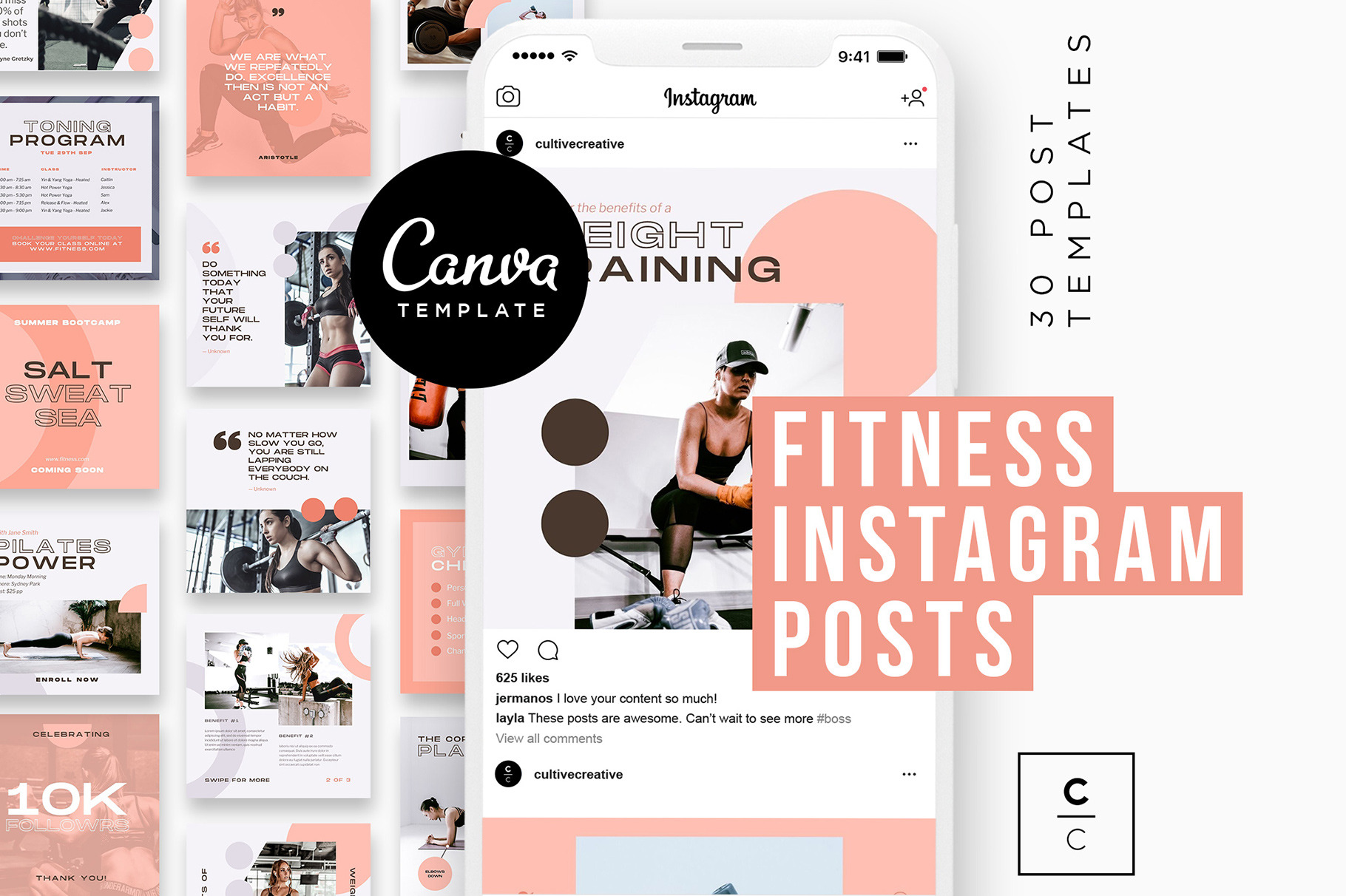 fitness-story-templates-social-media-templates-creative-market