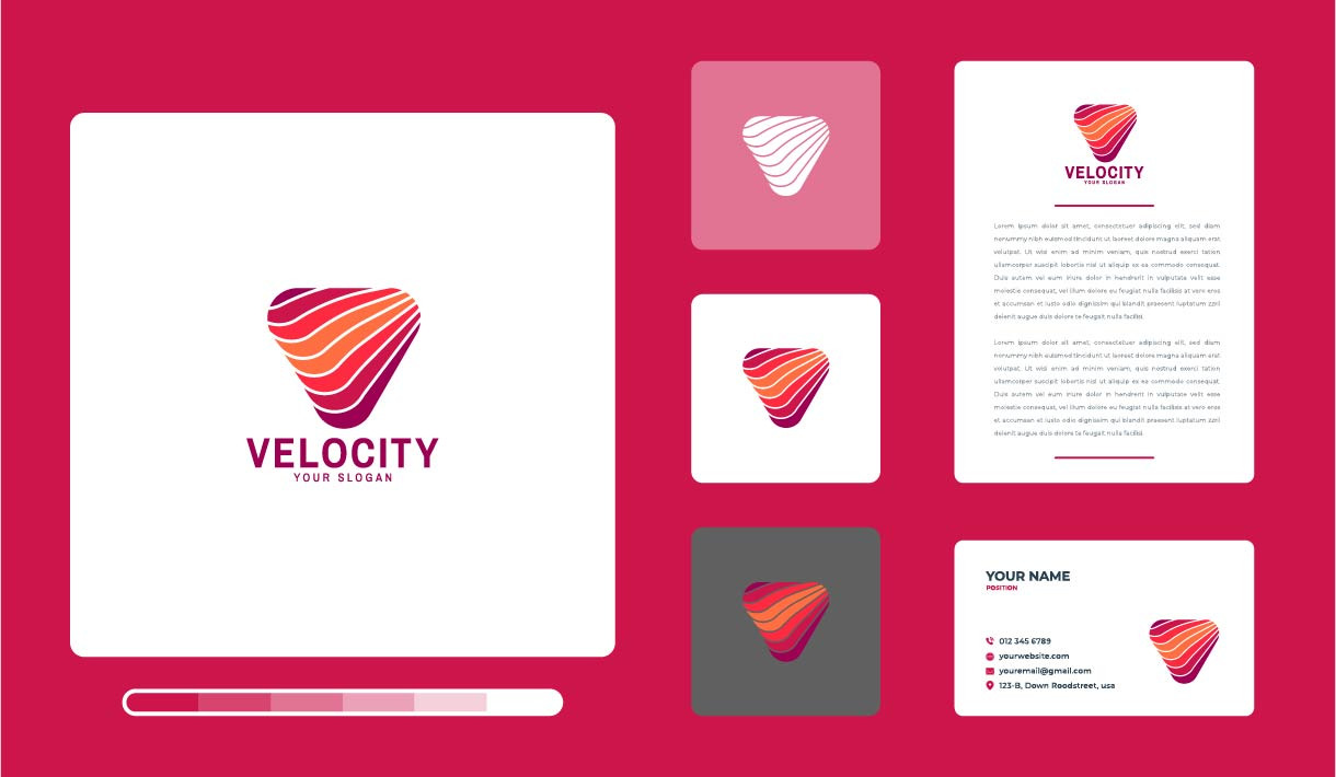 Velocity Logo Design Template | Illustrator Templates ~ Creative Market