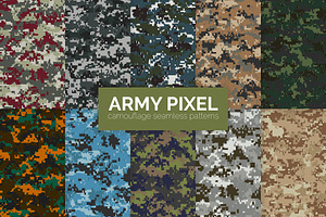 Russia Pixel Camouflage Patterns | Pre-Designed Photoshop Graphics ...