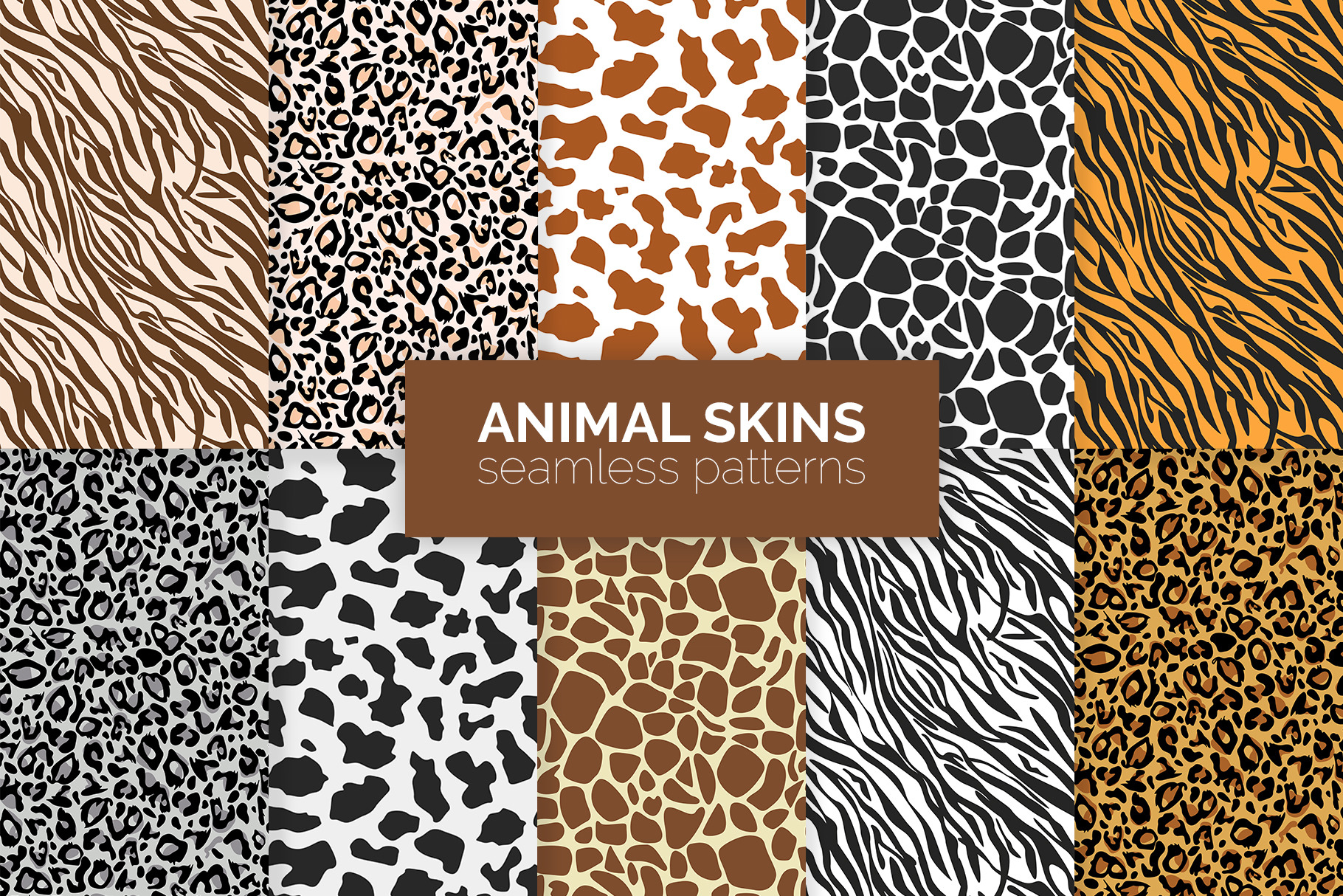 Animal Skins Seamless Patterns | Graphic Patterns ~ Creative Market