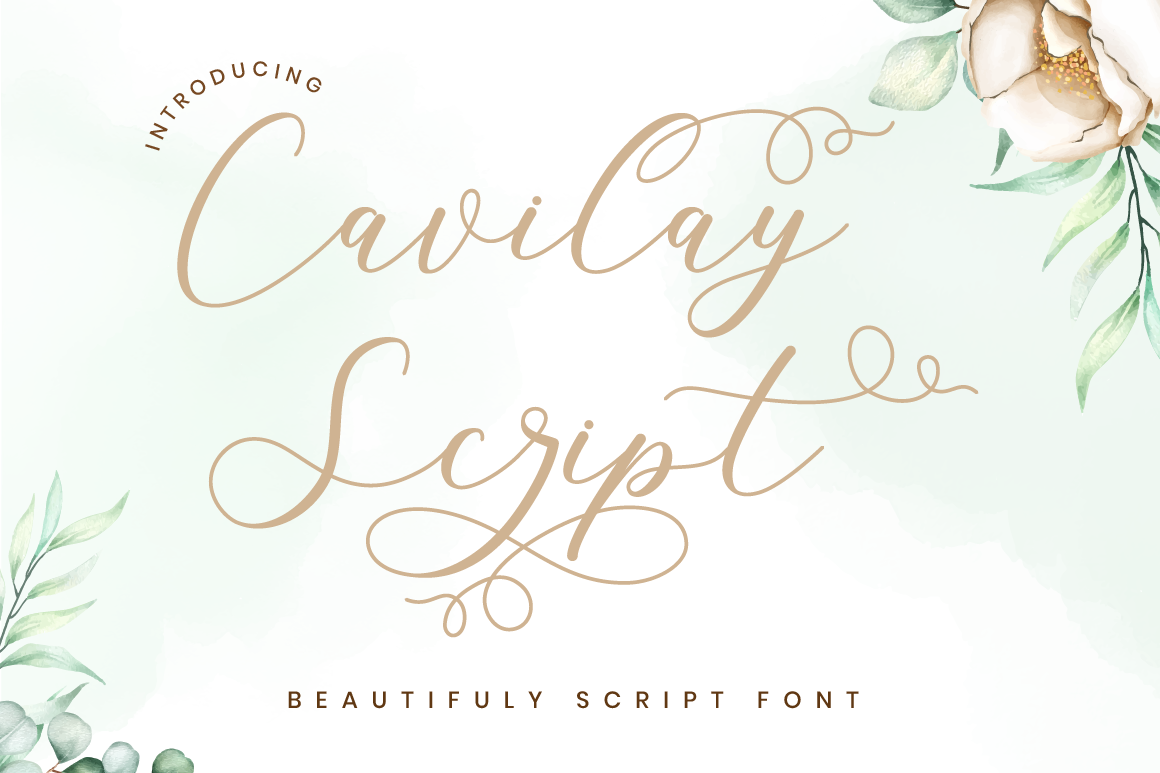 Cavilay Script - Wedding Font | Script Fonts ~ Creative Market