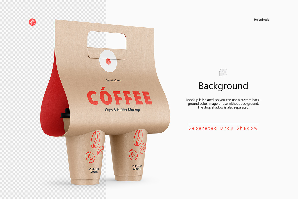 Download Coffee Cups and Holder Mockup | Creative Photoshop ...