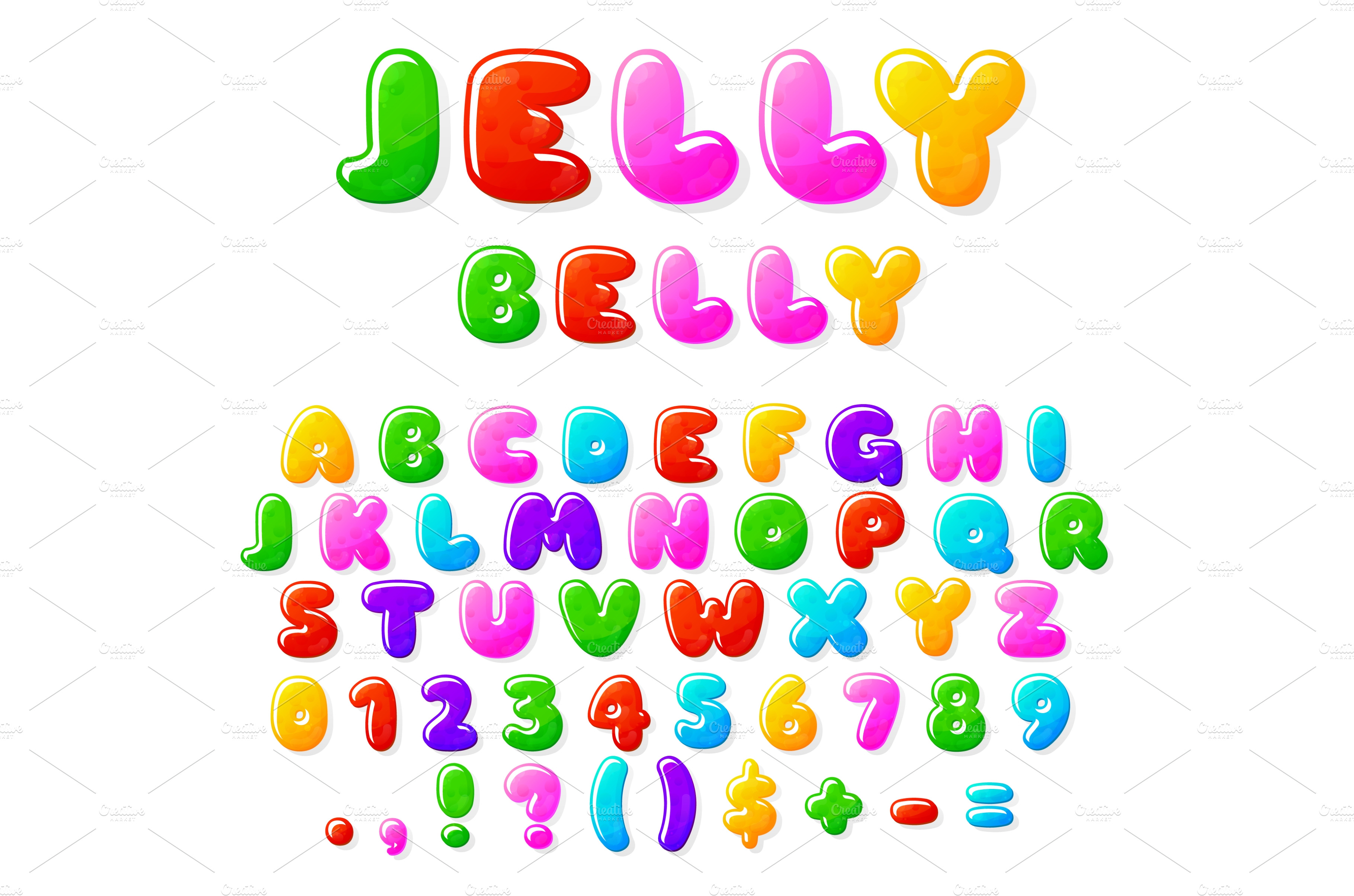 Jelly alphabet. Fruit candy font | Background Graphics ~ Creative Market