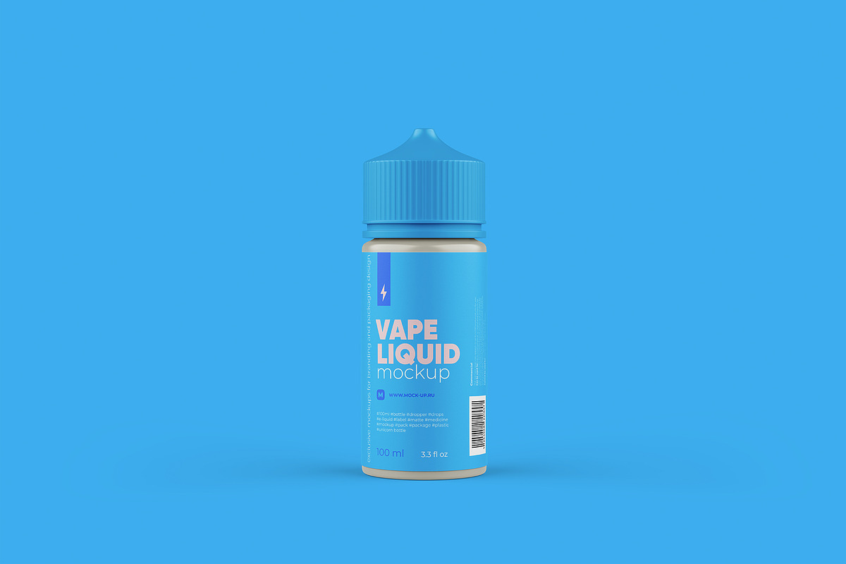 Download Vape Dropper Bottle Mockup 100ml | Creative Market