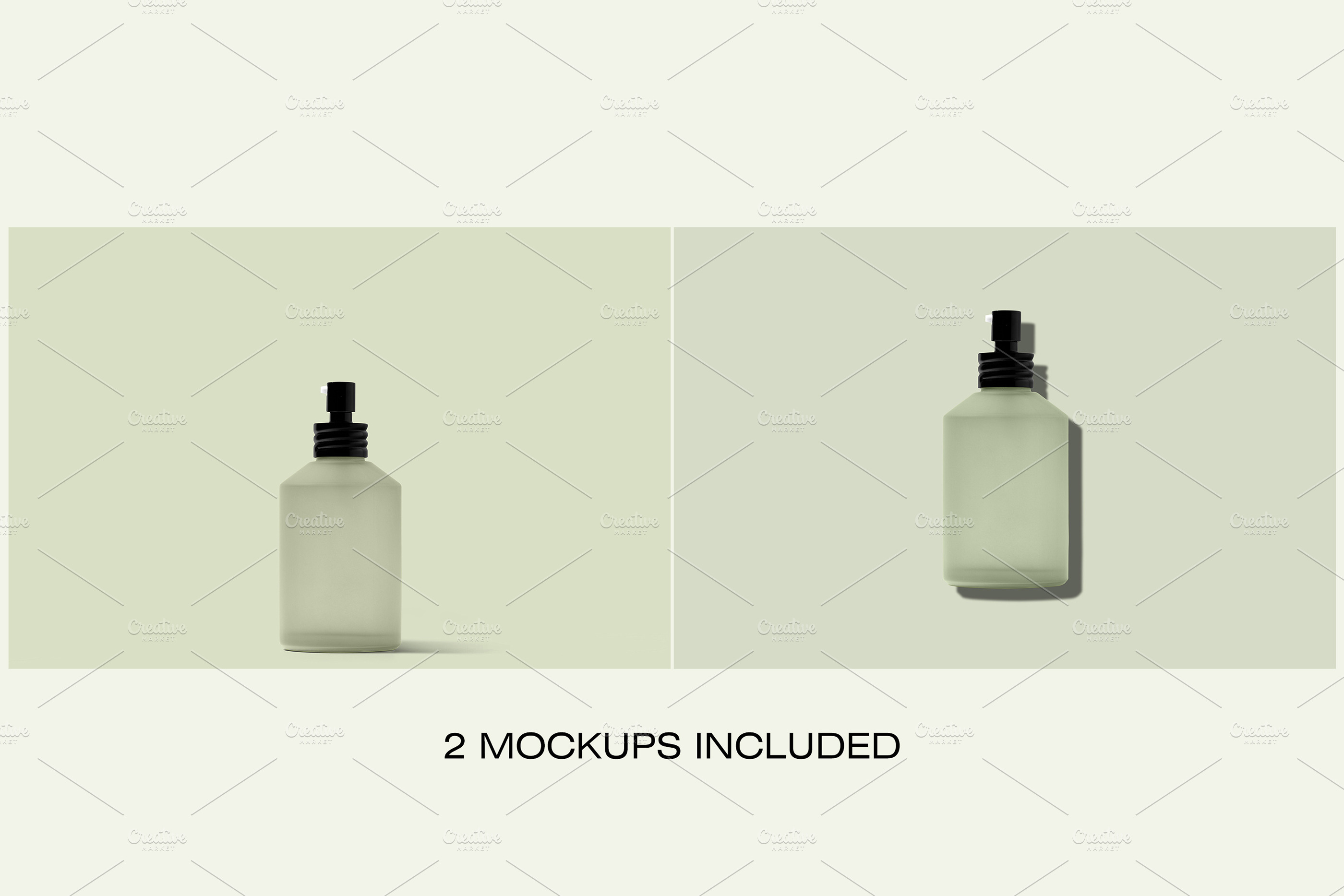 Download Frosted Spray Bottle Mockup Creative Photoshop Templates Creative Market