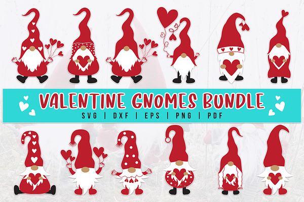 Download Valentine S Gnome Svg Bundle Creative Market