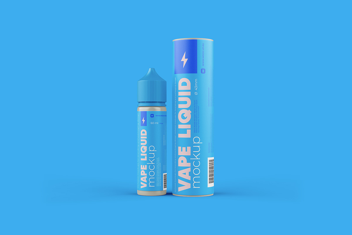 Download Vape Liquid Packaging Mockup 60ml | Creative Photoshop ...