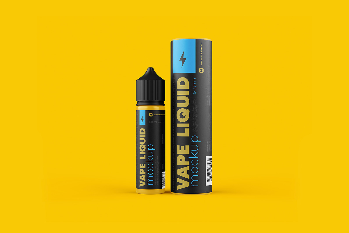 Download Vape Liquid Packaging Mockup 60ml | Creative Photoshop Templates ~ Creative Market