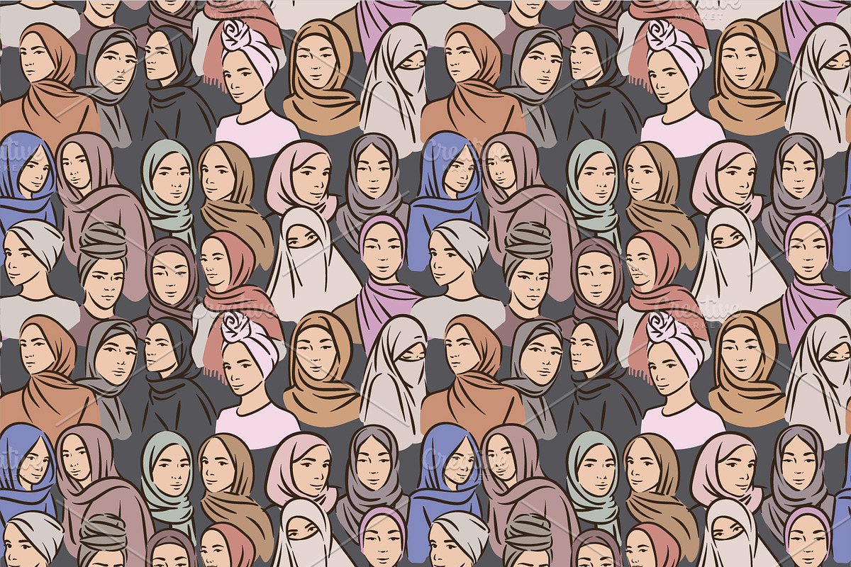 Download Muslim arabian woman in hijab | Pre-Designed Photoshop ...