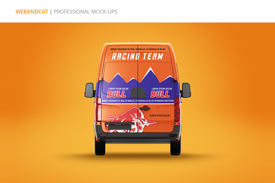 Download Van Mock-Up | Creative Photoshop Templates ~ Creative Market