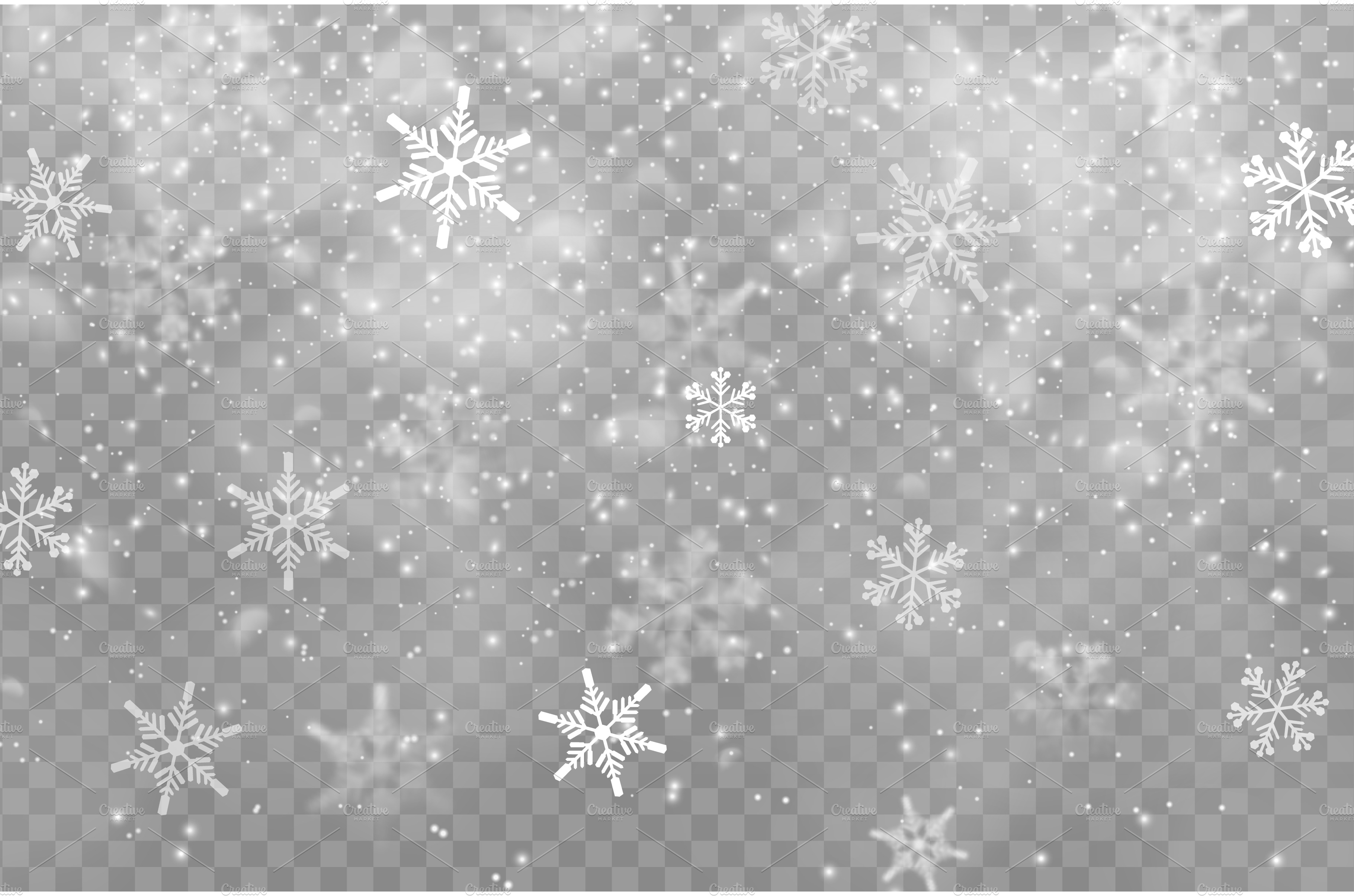 Snow transparent background | Texture Illustrations ~ Creative Market