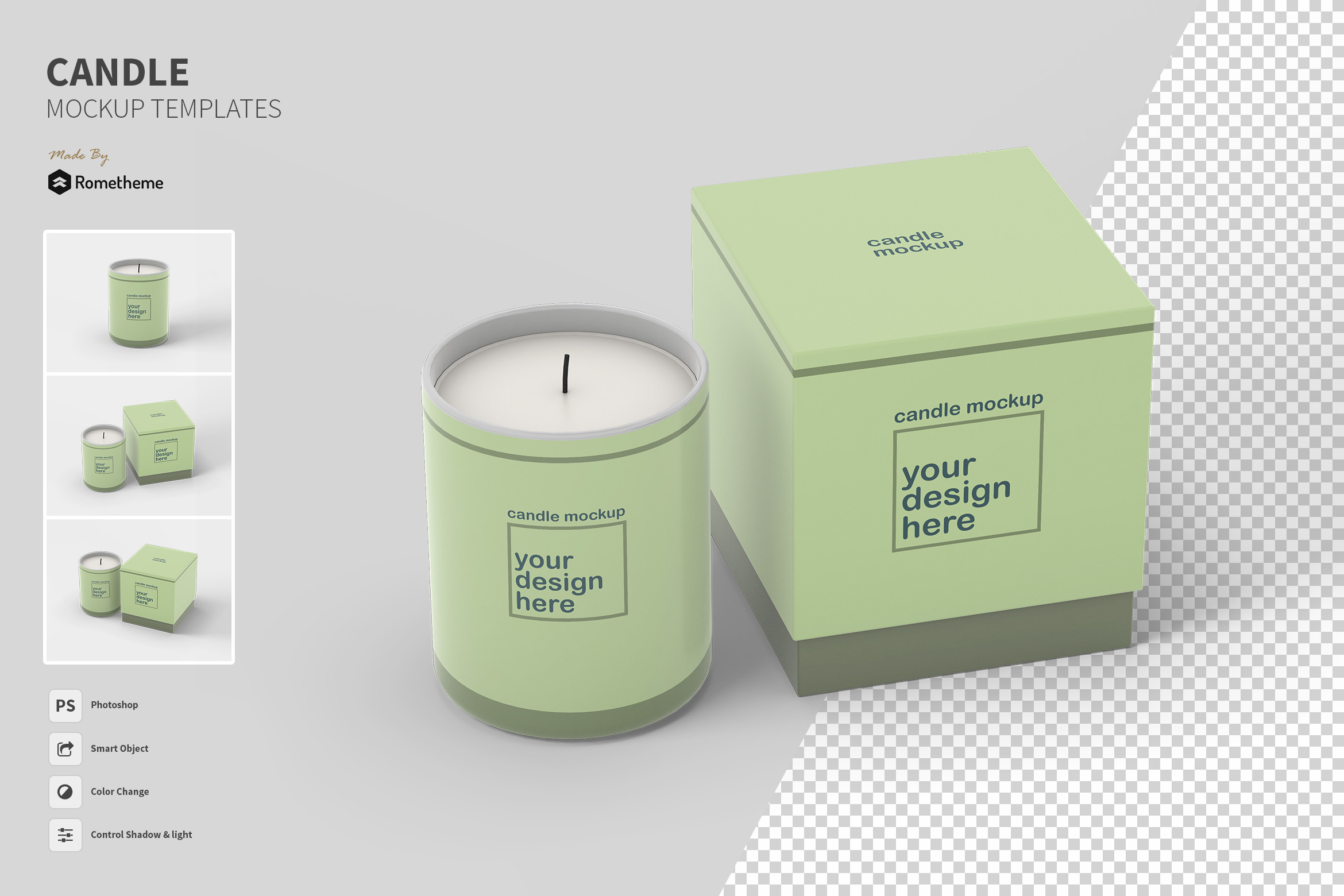 Download Candle Mockups Fh Creative Photoshop Templates Creative Market