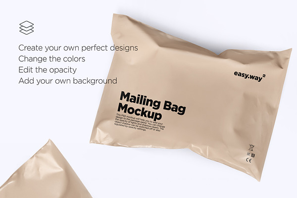 Download Mailing Bag PSD Mockup | Creative Photoshop Templates ~ Creative Market