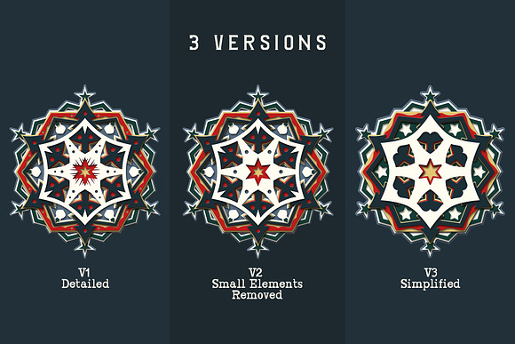 Download Layered 3d Christmas Mandala Svg Cut Custom Designed Illustrations Creative Market