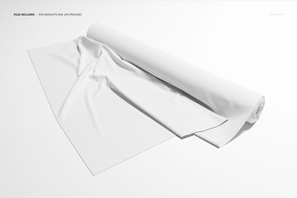 Download Fabric Roll Mockup 11 Ffv 11 Creative Photoshop Templates Creative Market