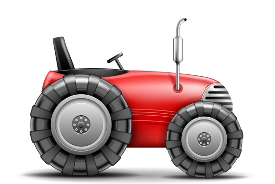 Vector Tractor | Pre-Designed Illustrator Graphics ~ Creative Market