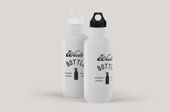 Download Matte Water Bottle Mock Up Creative Photoshop Templates Creative Market