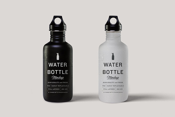 Download Matte Water Bottle Mock Up Creative Photoshop Templates Creative Market