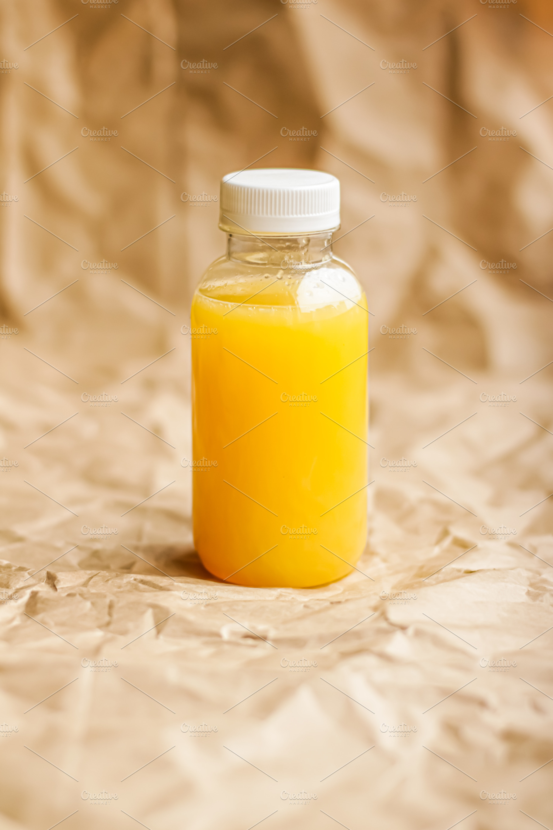 Refreshing and Eco-Friendly Orange Juice Bottle