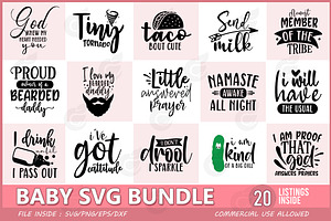 Baby Svg Baby Quotes Pre Designed Photoshop Graphics Creative Market