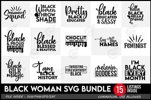 Download Black Woman Svg Clipart Pre Designed Photoshop Graphics Creative Market