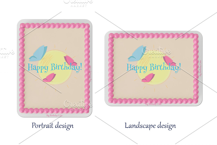 Download Edible cake Mockup set. PSD mockup. | Creative Photoshop ...