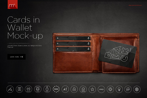 Download Cards In Wallet Mock Up Creative Photoshop Templates Creative Market