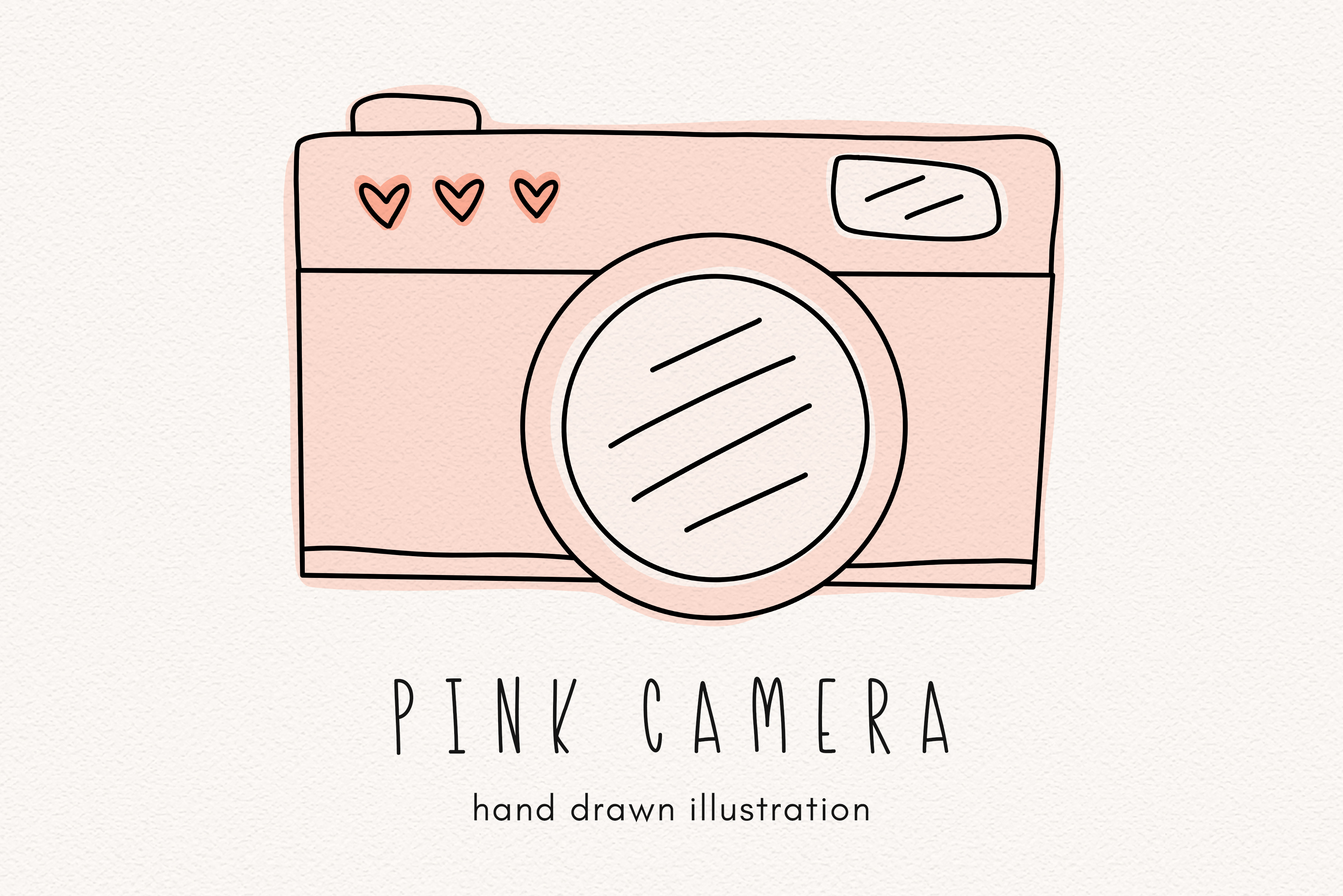 picture of a camera clipart pink